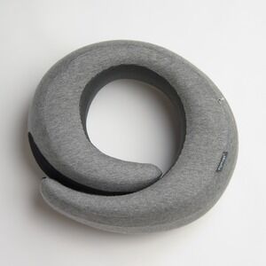 FlyHugz Neck Travel Pillow Memory Foam Neck Pillow Gray Comfort Airplane